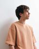 ASOS COLLECTIVE ASOS COLLECTIVE heavyweight oversized waffle t-shirt in washed orange-White - 2