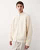 ASOS COLLECTIVE ASOS COLLECTIVE oversized knitted zip through wool rich cardigan in ecru-White - 1