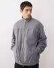 ASOS COLLECTIVE ASOS COLLECTIVE oversized suede track jacket in gray - 1