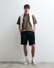 ASOS COLLECTIVE ASOS COLLECTIVE pleated cotton-linen blend shorts in black - 1