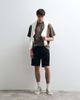 ASOS COLLECTIVE ASOS COLLECTIVE pleated cotton-linen blend shorts in black - 3