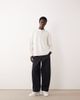 ASOS COLLECTIVE ASOS COLLECTIVE super heavyweight oversized boxy long sleeve waffle knit henley t-shirt in cream-White - 2