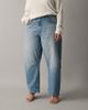 ASOS Curve ASOS DESIGN Circular Design Collection Curve slim barrel leg jeans in light midwash-Blue - 3