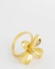 ASOS Curve ASOS DESIGN Curve 14k gold plated ring with flower design - 1
