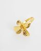 ASOS Curve ASOS DESIGN Curve 14k gold plated ring with flower design - 3