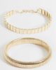 ASOS Curve ASOS DESIGN Curve 2-pack bracelets in gold tone - 1