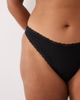 ASOS Curve ASOS DESIGN Curve 3 pack thong with lace trim in black - 3