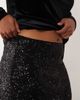 ASOS Curve ASOS DESIGN Curve allover sequin micro mini skirt in black - 3