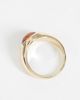 ASOS Curve ASOS DESIGN Curve amber stone set ring in gold tone - 2