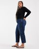 ASOS Curve ASOS DESIGN Curve ankle grazer comfort stretch straight leg jeans in dark mid blue-Navy - 3