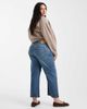 ASOS Curve ASOS DESIGN Curve ankle grazer comfort stretch straight leg jeans in mid blue - 2