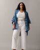 ASOS Curve ASOS DESIGN Curve ankle grazer high waist straight wide leg jeans in white - 1