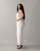ASOS Curve ASOS DESIGN Curve ankle grazer high waist straight wide leg jeans in white - 2