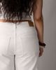 ASOS Curve ASOS DESIGN Curve ankle grazer high waist straight wide leg jeans in white - 4