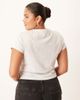 ASOS Curve ASOS DESIGN Curve baby tee with leopard print cherry graphic in ice heather-Gray - 4