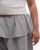 ASOS Curve ASOS DESIGN Curve balloon pants with skirt overlay detail in black & white plaid-Multi - 4