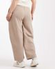 ASOS Curve ASOS DESIGN Curve barrel leg brushback sweatpants in mocha taupe-Brown - 2