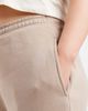 ASOS Curve ASOS DESIGN Curve barrel leg brushback sweatpants in mocha taupe-Brown - 3