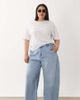 ASOS Curve ASOS DESIGN Curve barrel leg jeans with adjustable waist in lightwash-Blue - 1
