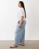 ASOS Curve ASOS DESIGN Curve barrel leg jeans with adjustable waist in lightwash-Blue - 3