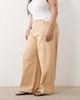 ASOS Curve ASOS DESIGN Curve barrel pants in toffee-Brown - 2