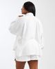 ASOS Curve ASOS DESIGN Curve Biarritz beach textured cotton shirt in white - part of a set - 2