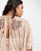ASOS Curve ASOS DESIGN Curve blouson midi dress with art nouveau embellishment-White - 2
