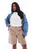 ASOS Curve ASOS DESIGN Curve board shorts in sand-Neutral - 2
