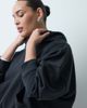 ASOS Curve ASOS DESIGN Curve boxy brushback hoodie in black - 4
