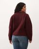 ASOS Curve ASOS DESIGN Curve boxy cardigan with side slit detail in burgundy-Red - 3