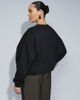 ASOS Curve ASOS DESIGN Curve boxy oversized brushback sweat in black - 4