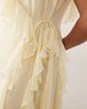 ASOS Curve ASOS DESIGN Curve Bridesmaid wrap front ruffle maxi dress in pale yellow - 3