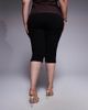 ASOS Curve ASOS DESIGN Curve capri pants with side split in black - 3