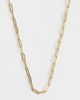 ASOS Curve ASOS DESIGN Curve chain necklace with paperchain links-GOLD - 1