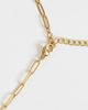 ASOS Curve ASOS DESIGN Curve chain necklace with paperchain links-GOLD - 3