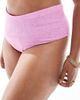 ASOS Curve ASOS DESIGN Curve charlene textured high leg high waist bikini bottom in light pink - 2