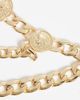 ASOS Curve ASOS DESIGN Curve chunky chain coin belt-Gold - 3