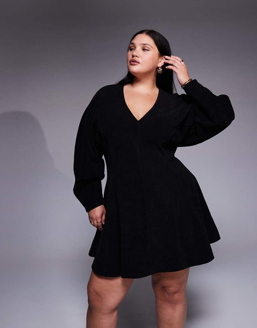 asos black curve dress 160-200 Perfect for both casual Dress Size:16 90s USA Teen Girl
