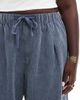 ASOS Curve ASOS DESIGN Curve cord wide leg pull on pants in blue - 2