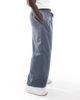 ASOS Curve ASOS DESIGN Curve cord wide leg pull on pants in blue - 4