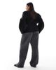 ASOS Curve ASOS DESIGN Curve corduroy pull on pants in gray - 3