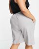 ASOS Curve ASOS DESIGN Curve cotton 90s mid-rise sweat short in longer length in gray - GRAY - 3