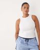 ASOS Curve ASOS DESIGN Curve crinkle tipped pull on shorts with tie detail in blue stripes - 1