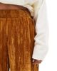 ASOS Curve ASOS DESIGN Curve crinkle velvet pull on pants in gold - 3