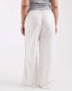 ASOS Curve ASOS DESIGN Curve crochet insert wide leg pants with tassel tie in ivory - part of a set-White - 2