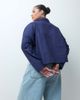 ASOS Curve ASOS DESIGN Curve cropped shirt in navy - 4