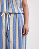 ASOS Curve ASOS DESIGN Curve Delilah cheesecloth beach pants in blue stripes-Multi - 3