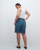ASOS Curve ASOS DESIGN Curve denim bermuda shorts in mid blue - 3