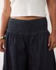ASOS Curve ASOS DESIGN Curve denim culotte jeans with shirred waistband in indigo-Navy - 3