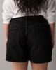 ASOS Curve ASOS DESIGN Curve denim dad shorts in washed black - 3